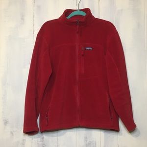 Patagonia Red Zip Up Sweater
